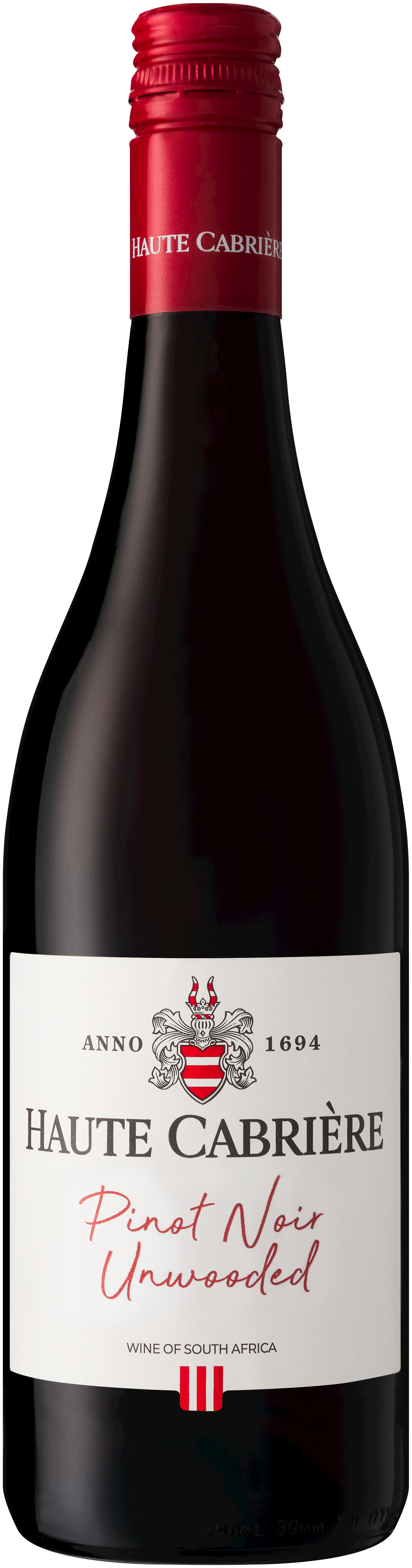 UNWOODED PINOT NOIR HAUTE CABRIERE PACK SHOT